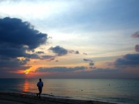 corriendo en playa