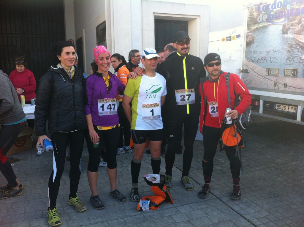 Foreros de correrdescalzos preparados para el Cross Batalla de Munda