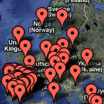 mapa comunidad minimalista en el mundo