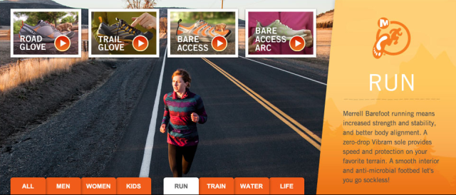 merrell barefoot run