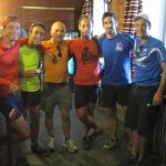 grupo de amigos montañeros