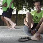 aprendiendo a correr descalzo