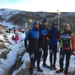 corredores minimalistas en Snowrunning Sierra Nevada